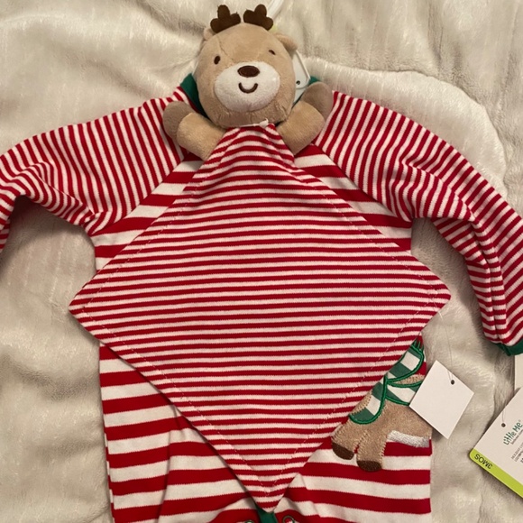 New Little Me My First Christmas Sleeper (3 months) and Reindeer Lovey Baby Set - Picture 2 of 3